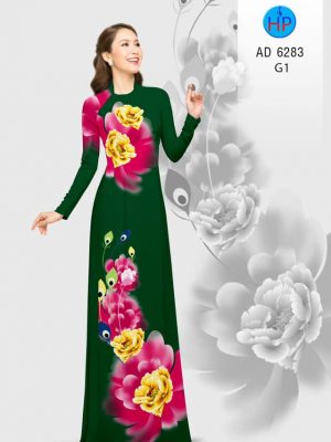 Vải áo dài hoa Mẫu Đơn kiểu mới AD 6283 21 1574655894 898 Vai ao dai hoa Mau Don kieu moi AD 6283