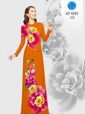 Vải áo dài hoa Mẫu Đơn kiểu mới AD 6283 28 1574655895 540 Vai ao dai hoa Mau Don kieu moi AD 6283