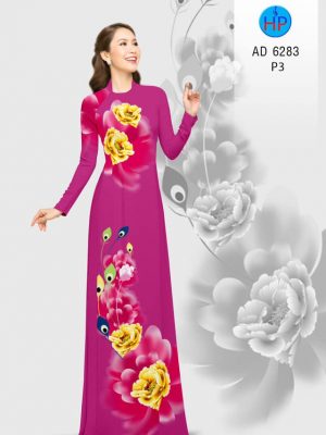 Vải áo dài hoa Mẫu Đơn kiểu mới AD 6283 31 1574655895 688 Vai ao dai hoa Mau Don kieu moi AD 6283