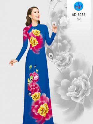 Vải áo dài hoa Mẫu Đơn kiểu mới AD 6283 32 1574655895 70 Vai ao dai hoa Mau Don kieu moi AD 6283
