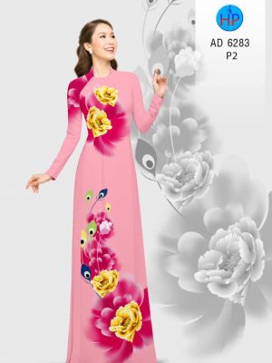 Vải áo dài hoa Mẫu Đơn kiểu mới AD 6283 27 1574655895 905 Vai ao dai hoa Mau Don kieu moi AD 6283