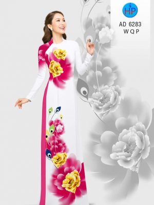 Vải áo dài hoa Mẫu Đơn kiểu mới AD 6283 36 1574655895 931 Vai ao dai hoa Mau Don kieu moi AD 6283