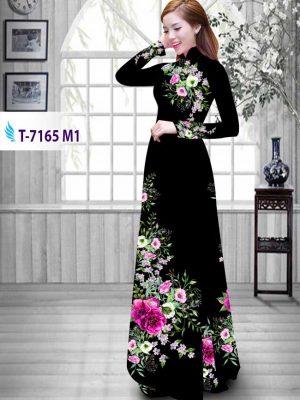 Vải áo dài hoa in 3D mới ra AD T-7165 43 1574656986 537 Vai ao dai hoa in 3D moi ra AD T 7165