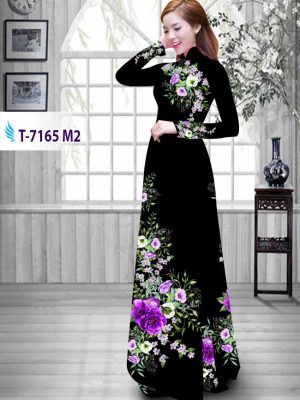 Vải áo dài hoa in 3D mới ra AD T-7165 42 1574656986 672 Vai ao dai hoa in 3D moi ra AD T 7165