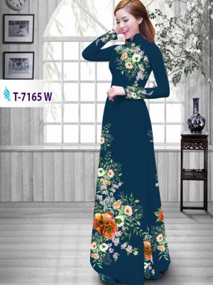 Vải áo dài hoa in 3D mới ra AD T-7165 28 1574656986 86 Vai ao dai hoa in 3D moi ra AD T 7165