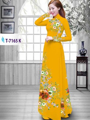Vải áo dài hoa in 3D mới ra AD T-7165 36 1574656986 928 Vai ao dai hoa in 3D moi ra AD T 7165