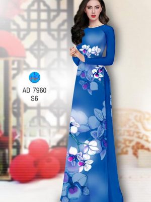 Vải áo dài hoa Lan mới ra AD 7960 32 1574657233 28 Vai ao dai hoa Lan moi ra AD 7960