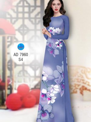 Vải áo dài hoa Lan mới ra AD 7960 33 1574657233 417 Vai ao dai hoa Lan moi ra AD 7960