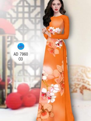 Vải áo dài hoa Lan mới ra AD 7960 27 1574657233 876 Vai ao dai hoa Lan moi ra AD 7960
