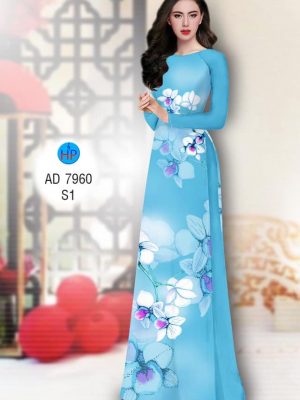 Vải áo dài hoa Lan mới ra AD 7960 34 1574657234 418 Vai ao dai hoa Lan moi ra AD 7960