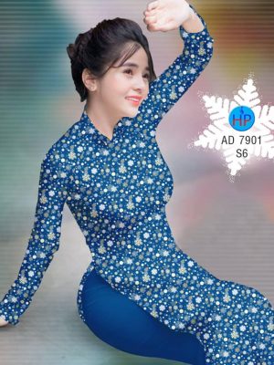 Vải áo dài Hoa tuyết nhí kiểu mới AD 7901 27 1574822318 190 Vai ao dai Hoa tuyet nhi kieu moi AD 7901