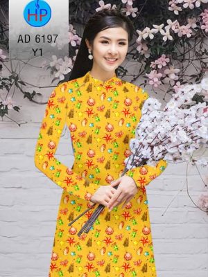 Vải áo dài Noel mới ra AD 6197 27 1574822480 613 Vai ao dai Noel moi ra AD 6197