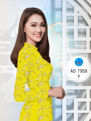 Vải áo dài Hoa đều xinh xinh kiểu mới AD 7958 27 1574823543 615 Vai ao dai Hoa deu xinh xinh kieu moi AD