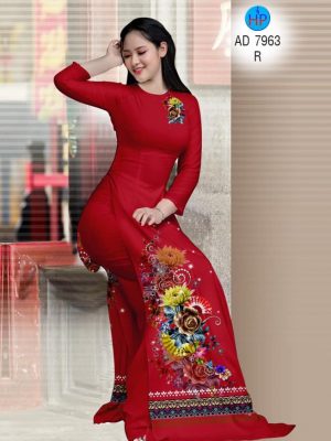 Vải áo dài Hoa hồng và thổ cẩm mới ra AD 7963 22 1574825824 186 Vai ao dai Hoa hong va tho cam moi ra