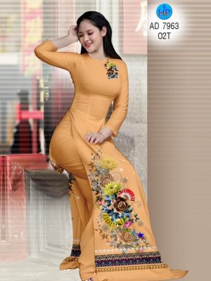 Vải áo dài Hoa hồng và thổ cẩm mới ra AD 7963 25 1574825824 552 Vai ao dai Hoa hong va tho cam moi ra