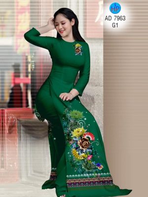 Vải áo dài Hoa hồng và thổ cẩm mới ra AD 7963 31 1574825825 189 Vai ao dai Hoa hong va tho cam moi ra