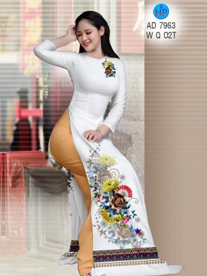 Vải áo dài Hoa hồng và thổ cẩm mới ra AD 7963 37 1574825825 190 Vai ao dai Hoa hong va tho cam moi ra