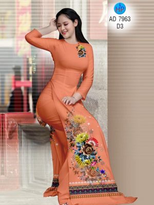 Vải áo dài Hoa hồng và thổ cẩm mới ra AD 7963 33 1574825825 404 Vai ao dai Hoa hong va tho cam moi ra