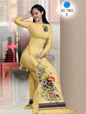 Vải áo dài Hoa hồng và thổ cẩm mới ra AD 7963 30 1574825825 563 Vai ao dai Hoa hong va tho cam moi ra