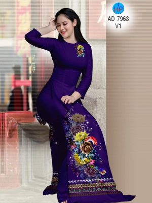 Vải áo dài Hoa hồng và thổ cẩm mới ra AD 7963 32 1574825825 582 Vai ao dai Hoa hong va tho cam moi ra