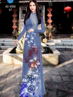 Vải áo dài Hoa ảo 3D kiểu mới AD 6303 23 1575078184 711 Vai ao dai Hoa ao 3D kieu moi AD 6303