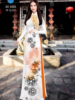 Vải áo dài Hoa ảo 3D kiểu mới AD 6303 22 1575078184 85 Vai ao dai Hoa ao 3D kieu moi AD 6303