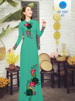 1575079562 145 Vai ao dai hoa Sen thiet ke 2019 AD 5097