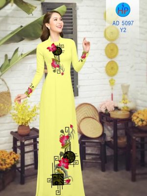 1575079563 645 Vai ao dai hoa Sen thiet ke 2019 AD 5097