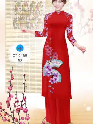 1575080508 100 Vai ao dai Hoa Dao va Quat thiet ke 2019