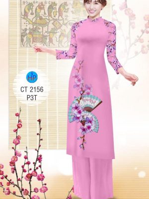 1575080508 584 Vai ao dai Hoa Dao va Quat thiet ke 2019