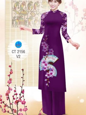 1575080508 690 Vai ao dai Hoa Dao va Quat thiet ke 2019