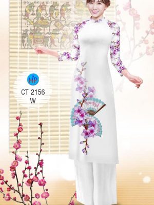1575080508 815 Vai ao dai Hoa Dao va Quat thiet ke 2019