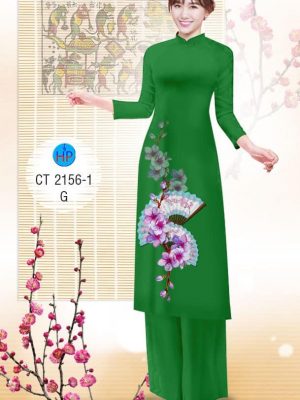 1575080508 837 Vai ao dai Hoa Dao va Quat thiet ke 2019