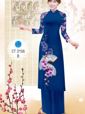 1575080508 885 Vai ao dai Hoa Dao va Quat thiet ke 2019
