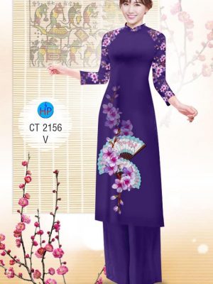 1575080508 888 Vai ao dai Hoa Dao va Quat thiet ke 2019