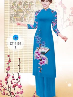 1575080508 933 Vai ao dai Hoa Dao va Quat thiet ke 2019