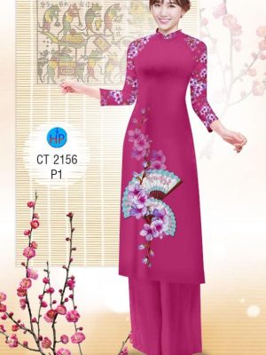 1575080508 996 Vai ao dai Hoa Dao va Quat thiet ke 2019