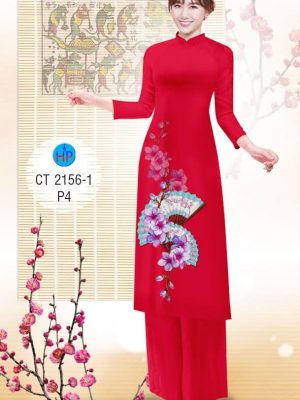 1575080509 643 Vai ao dai Hoa Dao va Quat thiet ke 2019