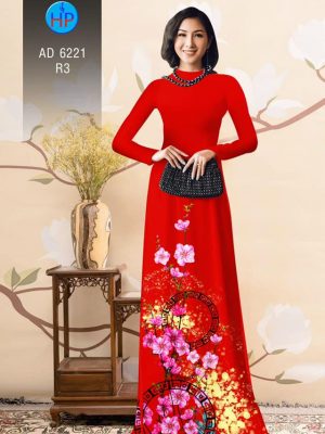 1575080912 141 Vai ao dai Hoa Dao thiet ke 2019 AD 6221
