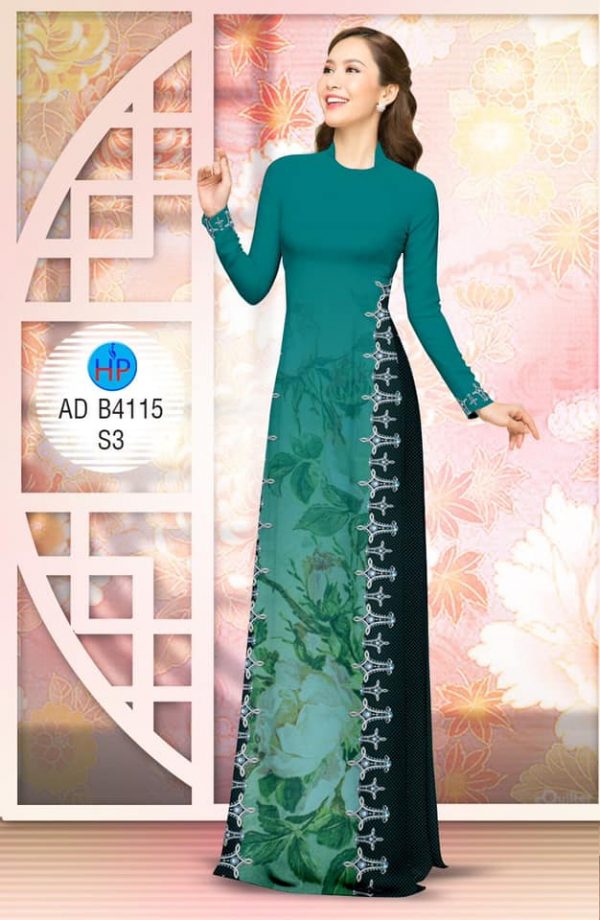 Vai ao dai Bi va hoa thiet ke 2019 AD