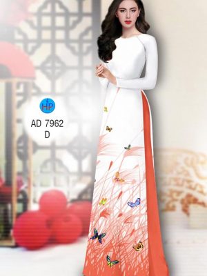 Vải áo dài Bướm và cỏ đuôi gà thiết kế 2019 AD 7962 20 Vai ao dai Buom va co duoi ga thiet ke