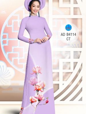Vải áo dài Hoa Đào thiết kế 2019 AD B4114 20 Vai ao dai Hoa Dao thiet ke 2019 AD B4114