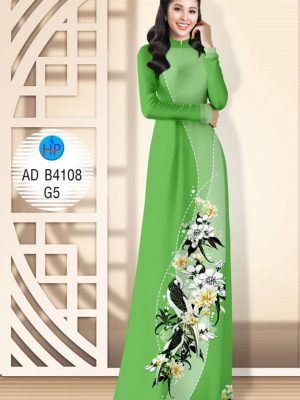 Vải áo dài Hoa Đào và chim thiết kế 2019 AD B4108 20 Vai ao dai Hoa Dao va chim thiet ke 2019