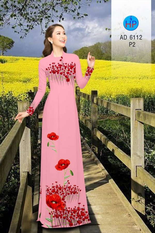 Vai ao dai Hoa Poppy moi ra AD 6112