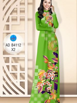 Vải áo dài Hoa đào thiết kế 2019 AD B4112 20 Vai ao dai Hoa dao thiet ke 2019 AD B4112