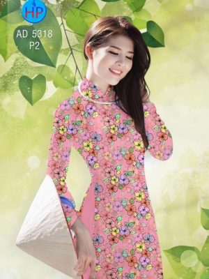 Vải áo dài Hoa đều thiết kế 2019 AD 5318 20 Vai ao dai Hoa deu thiet ke 2019 AD 5318