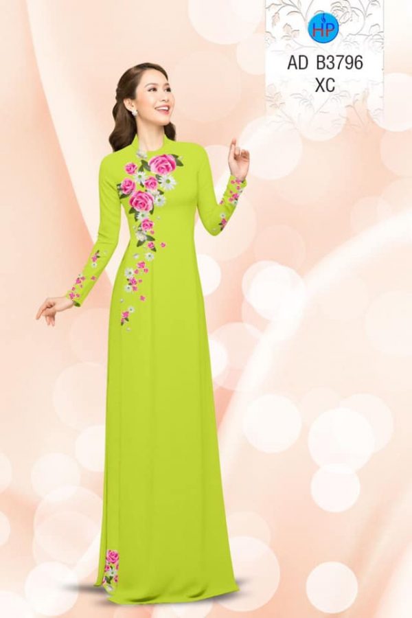 Vai ao dai Hoa hong moi ra AD B3796