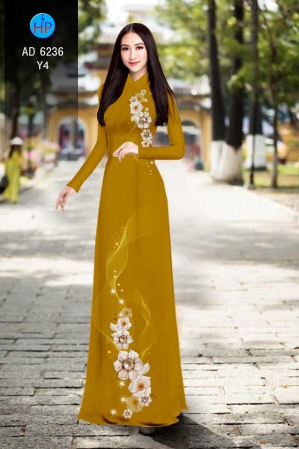 Vai ao dai Hoa in 3D moi ra AD 6236