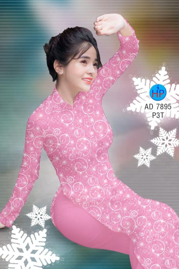 Vai ao dai Hoa van lung linh thiet ke 2019