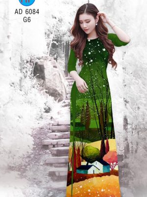 Vải áo dài Mùa đông kiểu mới AD 6084 20 Vai ao dai Mua dong kieu moi AD 6084